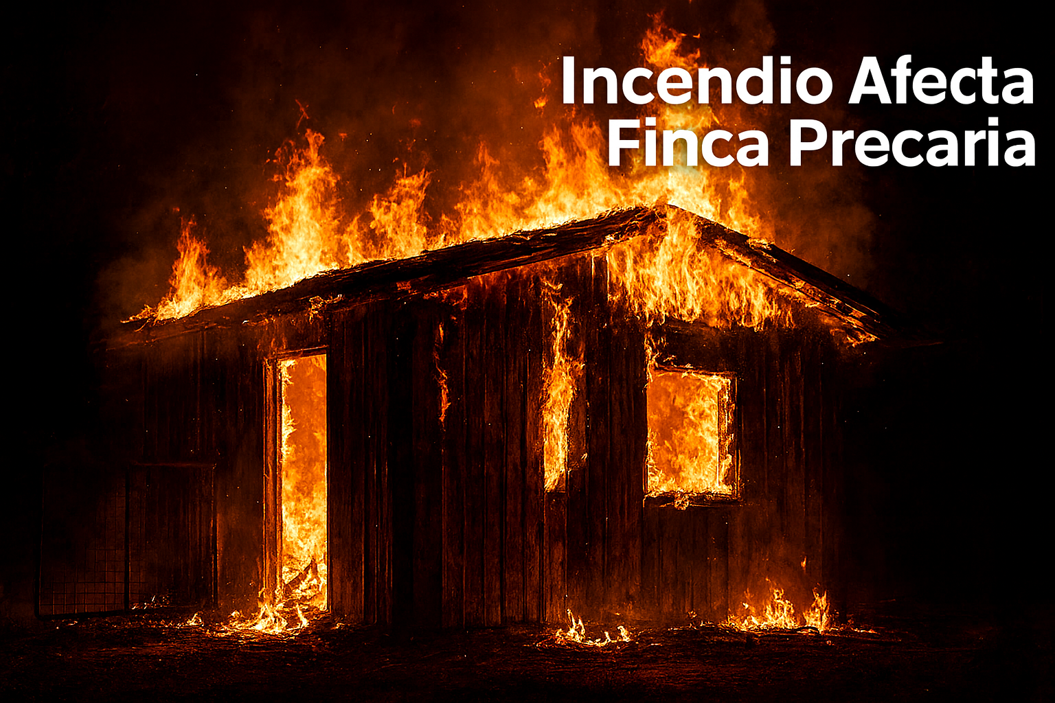Incendio Afecta Finca Precaria