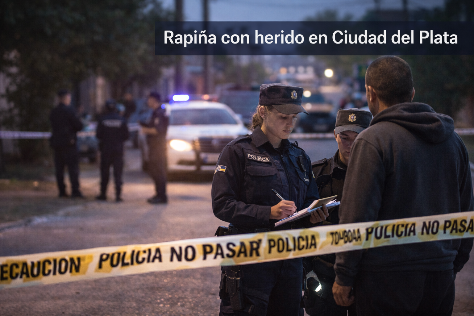 Rapiña con herido en Ciudad del Plata