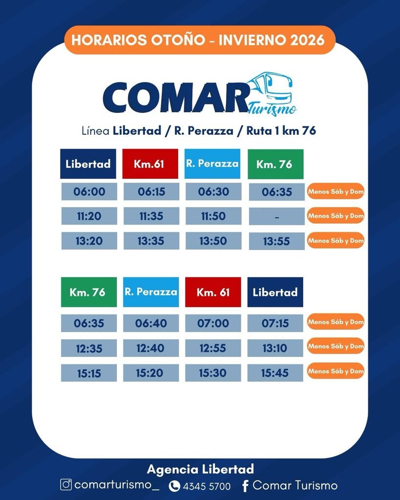 HORARIOS COMAR