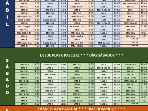 HORARIOS C.O.M.E.S.A